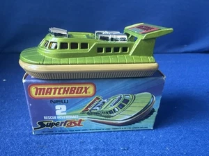 MATCHBOX LESNEY SUPERFAST #2 RESCUE HOVERCRAFT Mint And Boxed  - Picture 1 of 11