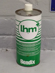 Vintage French BENDIX Citroen LHM Oil 985Ml Tin / Can Empty (LO6) - Picture 1 of 15