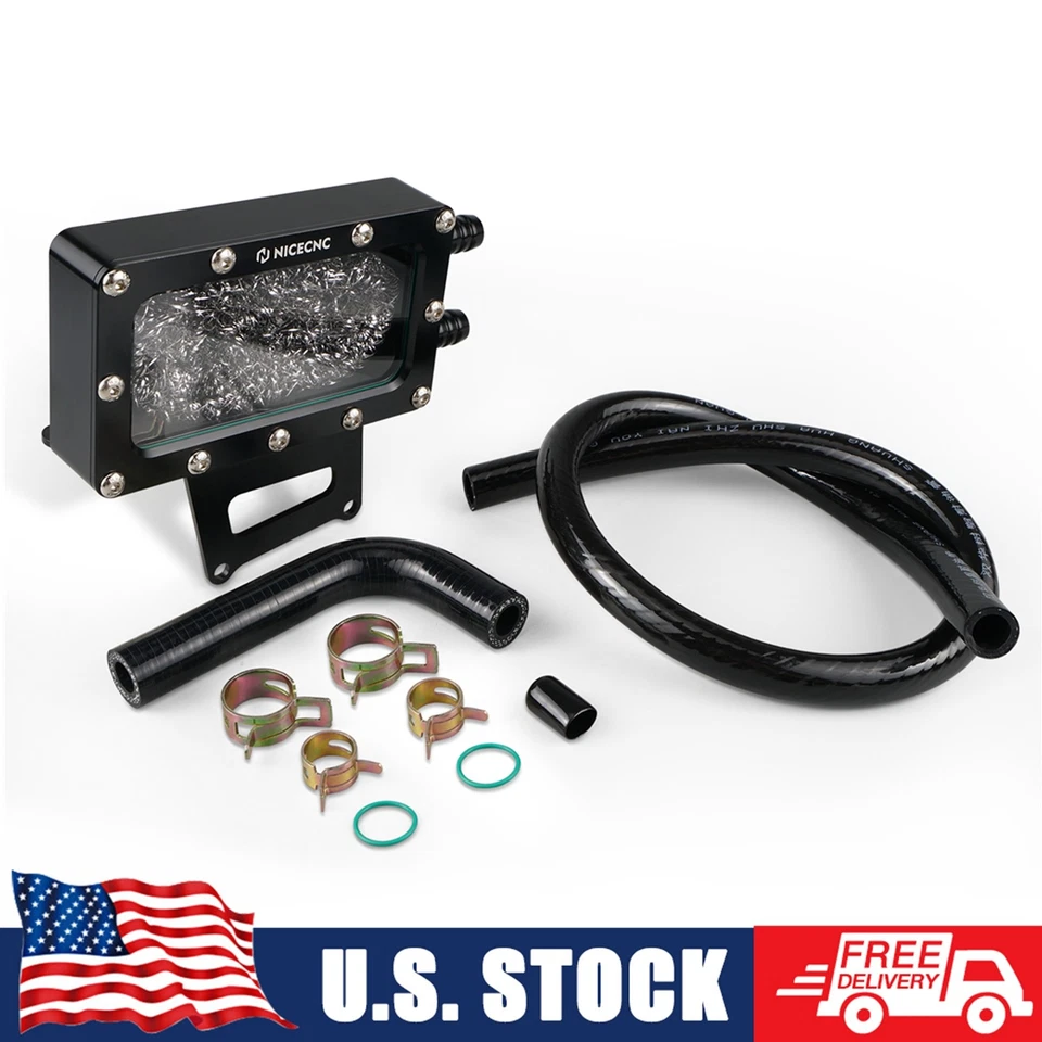 NICECNC Oil Breather Vent Box With Hose Kit For Yamaha Raptor 700 700R 2011-2024 — 第 1/4 张图片