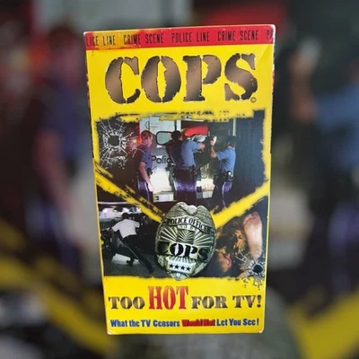 COPS Too Hot For TV! VHS 1996 Reality Police Barbour/Langley Productions - Image 1 of 2