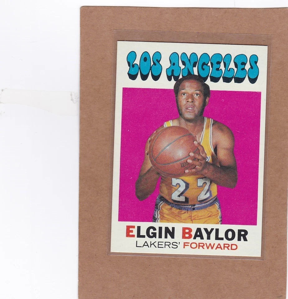 Baloncesto Topps 1971-72 Elgin Baylor #10 Lakers casi nuevo/como nuevo *A42394 Foto 1 de 1