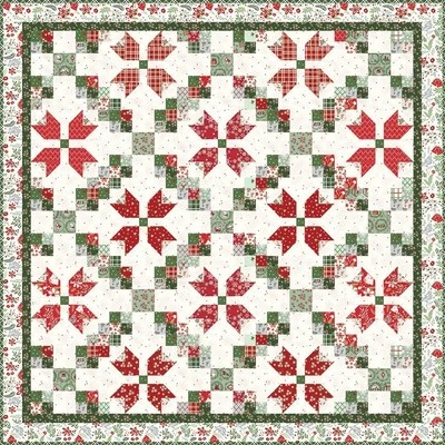 Patchwork Blooms Quilt Pattern Beverly McCullough Flamingo Toes Riley Blake - Image 1 of 4