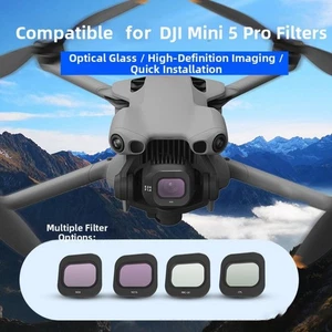 Optical Glass 12 Piece Filter Set for DJI Mini 5 Pro Enhance Video Footage - Picture 1 of 7