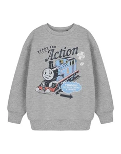 Thomas and Friends Grey Ready For Action Sweatshirt Boys - Picture 1 of 8