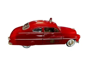 Mercury 1949 Fire Chief Coupe 1:24 Scale Diecast Model Red Vintage Car - Picture 1 of 7