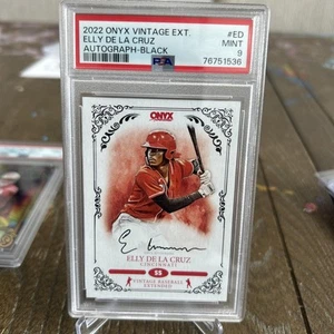 2022 ONYX VINTAGE ELLY DE LA CRUZ AUTOGRAPH BLACK 3/5 - Picture 1 of 2