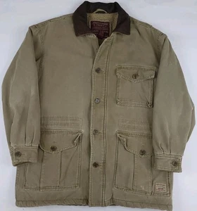 Vintage Abercrombie Fitch Outdoor Heavy Sherpa Lined Field Jacket Rare L Worn - Bild 1 von 11