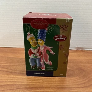 Simpsons Carlton Smooth as Ice Homer Marge Simpson Ornament in Box - Bild 1 von 5