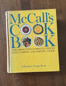 Vintage McCall’s Cook Book 1963 First Print Hardcover Yellow Recipes Tips Chefs - Picture 1 of 5