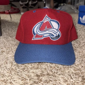 Vintage Logo 7 NHL Colorado Avalanche Plain Logo NHL Snapback Hat - Bild 1 von 7
