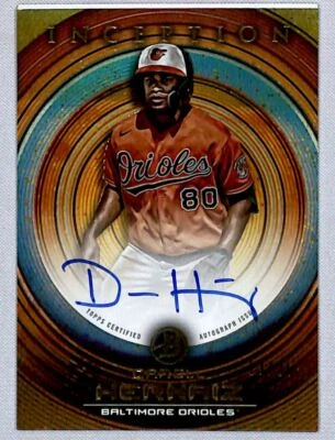 Darell Hernaiz 2022 Topps Inception Orange Auto /25 #PA-DHZ Baltimore Orioles - Image 1 of 2