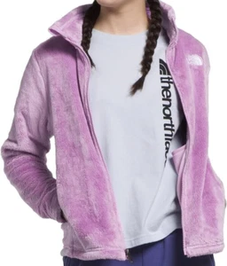 The North Face Kids L Large 12 Full Zip Fleece Osolita Jacket Lupine Purple NEW - Picture 1 of 4