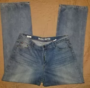 Genuine (Andrew Marc) Marc MOTO Light Blue Faded Jean in 38x34 - Picture 1 of 3