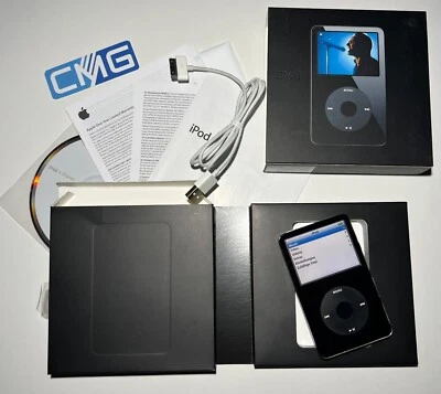 Apple iPod classic 5.Generation schwarz 5G 30GB  Mod 2005 Top Zustand OVP 678 - Bild 1 von 4