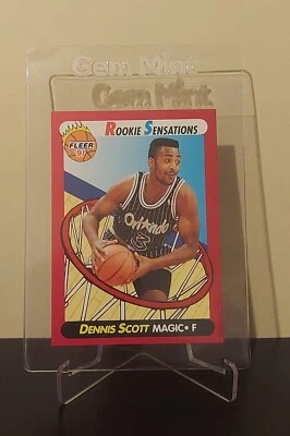 1991 Fleer Rookie Sensation - Dennis Scott - Estado perfeito - Imagem 1 de 2
