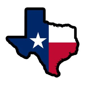 Texas Flag Texas State Shape Sticker 5x5 Inch Bumper Laptop Decal - Picture 1 of 2