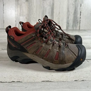 KEEN Women’s Flint ESD Utility Steel Toe Hiking Work Shoes Brown Size 7.5 - Picture 1 of 7