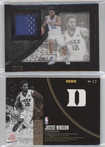 2016 Panini Black Gold Collegiate Golden Opportunity White /99 Justise Winslow