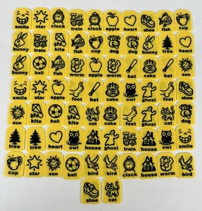 Zingo! Bingo with a Zing Game By Thinkfun Lot Of 72 REPLACEMENT TILES ONLY Parts - Picture 1 of 12