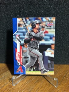 2020 Topps UK Edition EDUARDO ESCOBAR Diamondbacks #7 BLUE SP PARALLEL 45/75