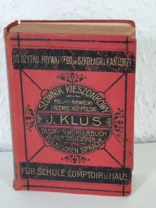 Neues Taschenwörterbuch Polnisch Deutsch / Georg Klus 1908 (K1-20B) - Bild 1 von 5