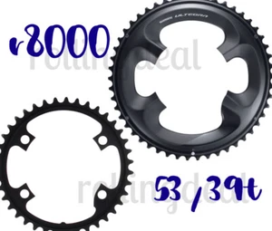 Shimano Ultegra FC-R8000 (53T & 39T MW) 110mm BCD 4 Arm Chainrings NIB - Picture 1 of 2