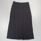 Laura Ashley Skirt Large Blue Long Maxi Floral 100% Cotton
