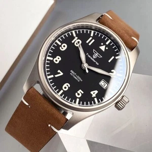39mm Titanium Pilot Sapphire Glass 20ATM Men NH35 Automatic Movement Watches - Picture 1 of 9