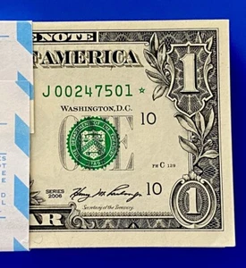2006 STAR NOTE $1 DOLLAR ( KANSAS CITY J ) Uncirculated - Picture 1 of 3