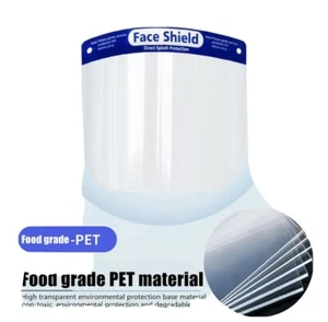 FACE COVERING ANTI-FOG SHIELD CLEAR GLASSES SAFETY PROTECTION VISOR (5 Pack) - Picture 1 of 4