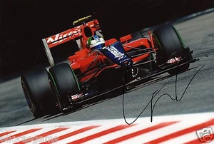 Formula One F1 Driver Lucas di Grassi Virgin Racing Hand Signed Photo 12x8" AE - Picture 1 of 1