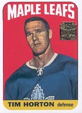 2001-02 Topps Archives Maple Leafs Hockey Card #76 Tim Horton