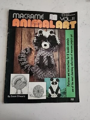 Vintage Macramè Animal Art Vol II Susan Schwartz 7122  - Immagine 1 di 2