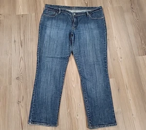 Sarah Jessica Parker Bitten Women's Jeans 18 Blue Ankle Crop Slim Fit Denims. - Picture 1 of 14
