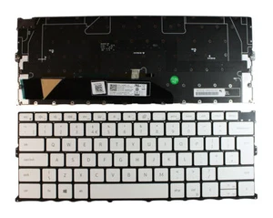 Dell 0XWMFP Backlit White UK Layout Replacement Laptop Keyboard - Picture 1 of 1