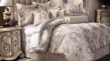 Aico Sycamore Grove Silver 10Pc King Comforter Set MA-BCS-KS10-SYMRG-SLV