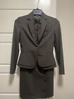 Gianni Bini Suit Set Size 4 W/ Double Collar Blazer and Dress Dark Grey