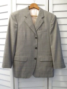 Astor schwarz grau weiß Mikro Karo kariert maßgeschneiderter Zweiteiler Anzug 36XS - Bild 1 von 9