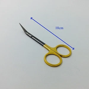stainless steel nasal scissor angle golden color handle nasal instruments - Picture 1 of 5