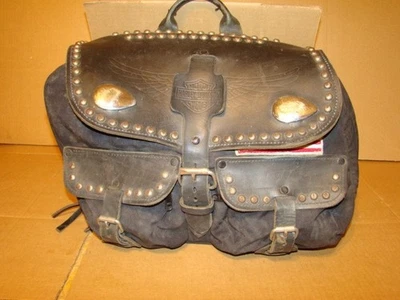 Harley FXR Convertible  Studded Saddlebag Left OEM FXRS-CON FXRT FXRP FXR4 - Image 1 of 4