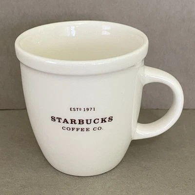 Starbucks Coffee Co. Estd. 1971 3 oz. Copa ESPRESSO ~ 2006 ~ 2 disponibles Foto 1 de 4