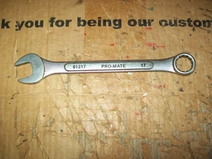 1 Of Vintage Pro-Mate 01217 17mm Combination Wrench 12 Point Drop Forged - Picture 1 of 2