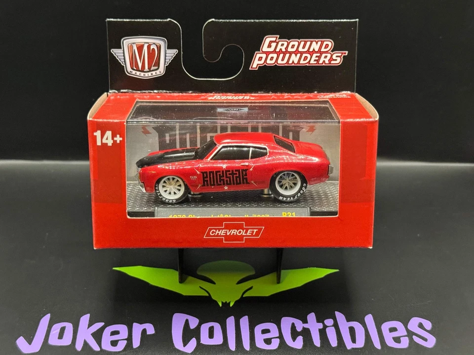 M2 Machines Ground Pounders Red Rockstar 1970 Chevrolet Chevelle SS R31 25-06 - Image 1 of 1