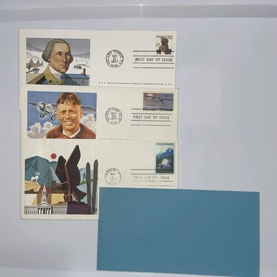 3postagestamps Envelope First Day Issue1977 - Image 1 of 2