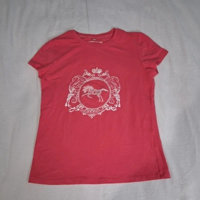Horseware Ireland Pink Equestrian Horse Riding Baby Tee T-shirt Sz X-Small - Image 1 of 4