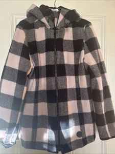 Swanndri Women’s Seattle Wool Jacket Size 16 Excellent Condition Pink/black Chck - Picture 1 of 7