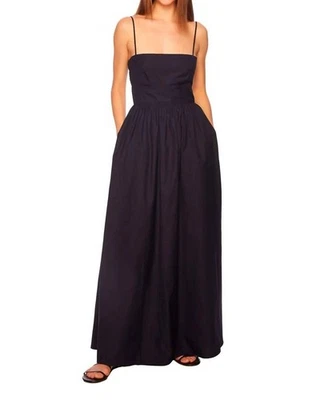 Maxi Vestido Susana Monaco Popelina Espalda Abierta Talla S Foto 1 de 4