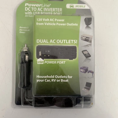 Powerline DC to AC Inverter With USB Power Port: Run Almost Anything in the Car - Image 1 of 2