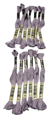 13 Skeins DMC Cotton Embroidery Floss Lt Antique Violet 3042 France 8.7y  NEW - Image 1 of 4