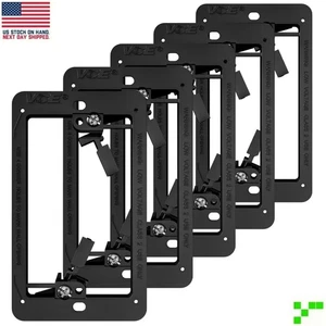 5-PACK Low-Voltage Mounting Bracket Single Gang Wall Plate Coax Network HDMI - Picture 1 of 7